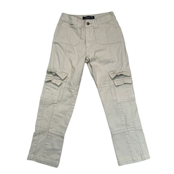 Lioness Denim - Lioness Cargo Jeans Beige/Khaki Women’s‎ Size XS